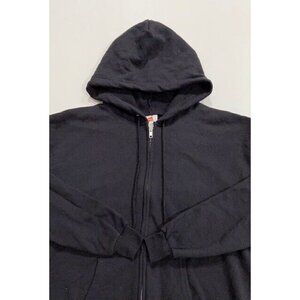 NWOT Men's Hanes EcoSmart Full Zip Hoodie Size M Long Sleeve Black Blend